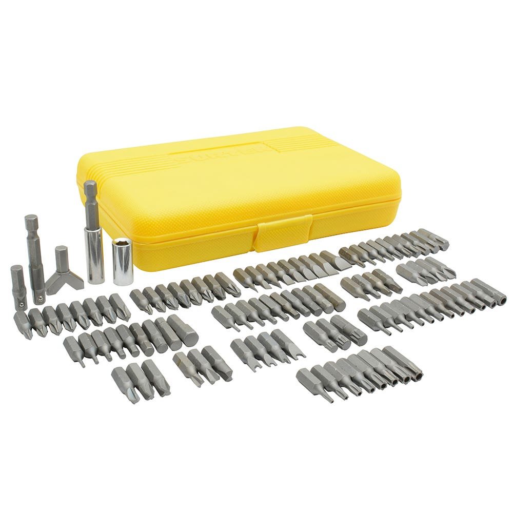 Juego combinado de puntas hexágono de 1/4", 100 piezas en caja plástica Surtek PFC100